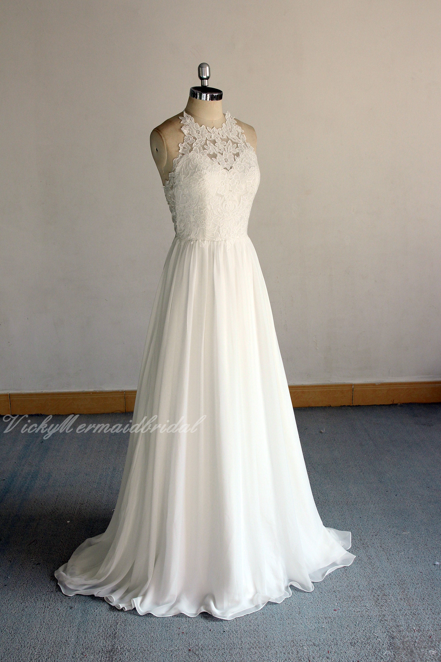 BAU by Bride And You☆ELDORA Chiffon H Line lace longskir.t Plan your wedding with bride and you