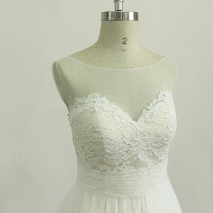 Romantic Ivory Tulle Lace Wedding Dress Beach Wedding Dress - Etsy