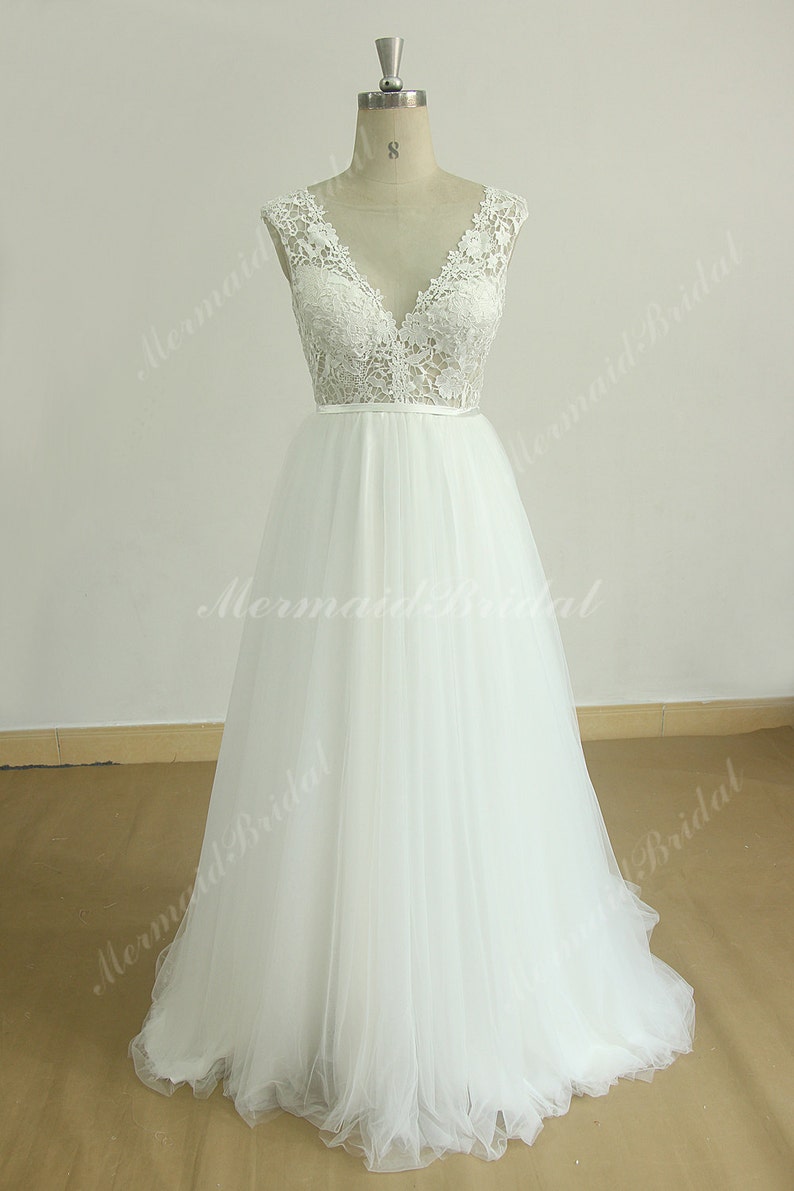 See Thru Wedding Dress