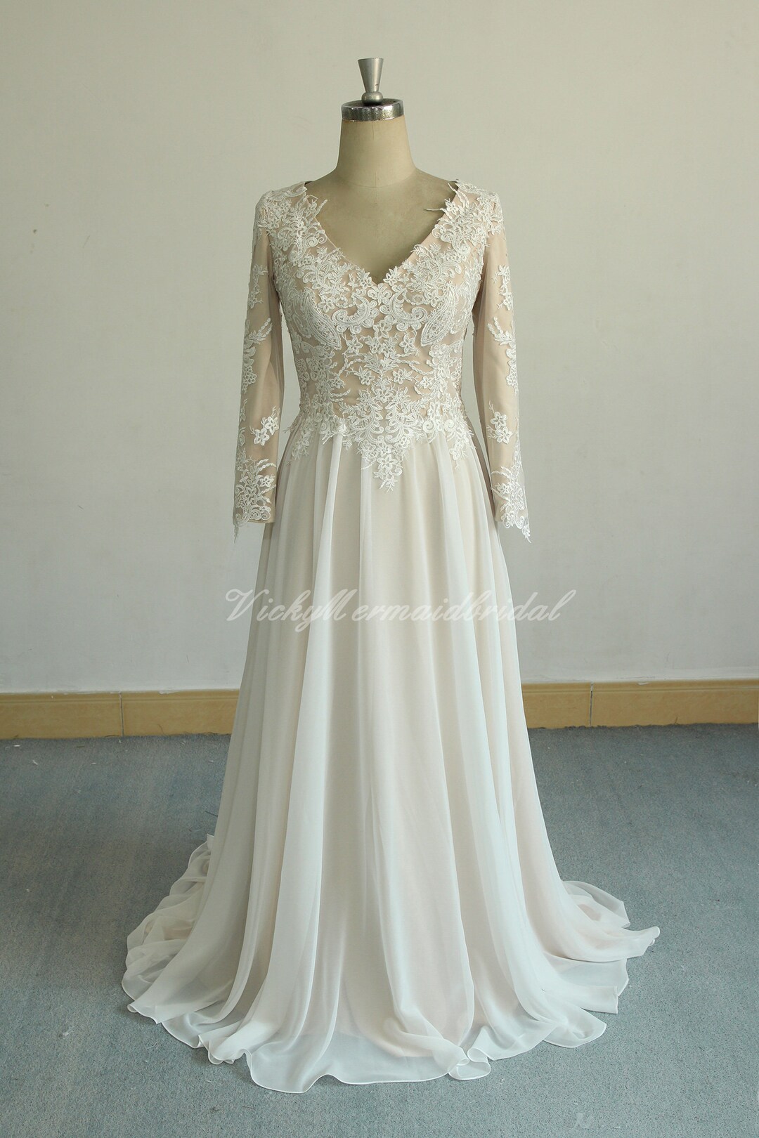 Arlena Lace Chiffon Dress