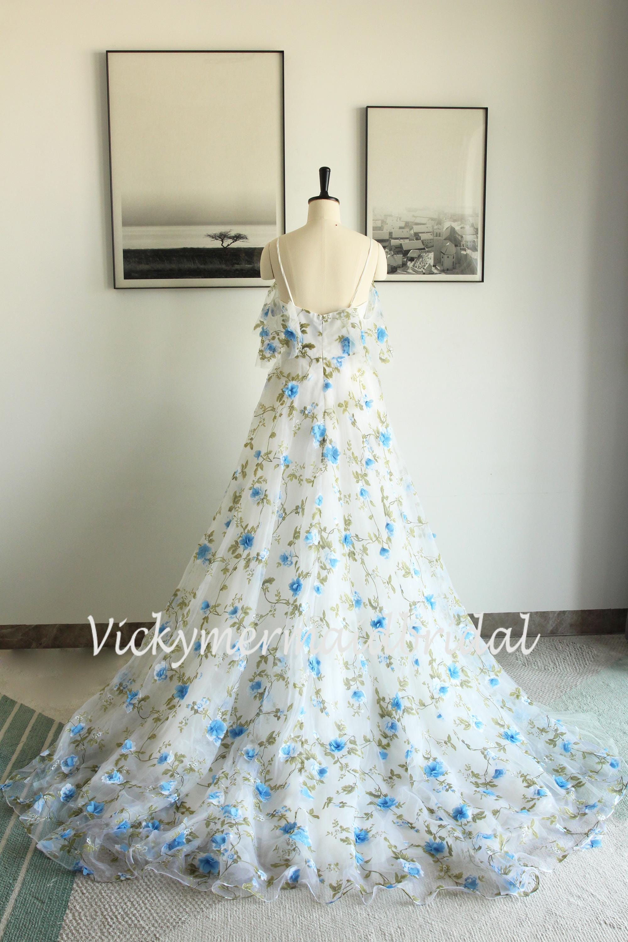halter light blue dress Halter Light Blue Lace Appliques Chiffon Ruffle Prom Dress PSK696 US4 / Light Blue