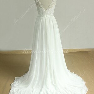 Chiffon And Lace Dress with Open Back Pool