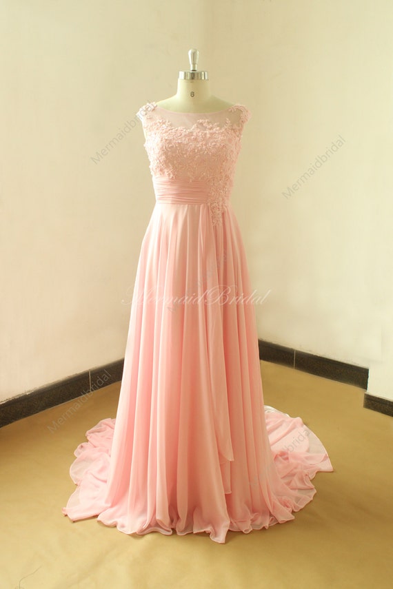 baby pink a line dress