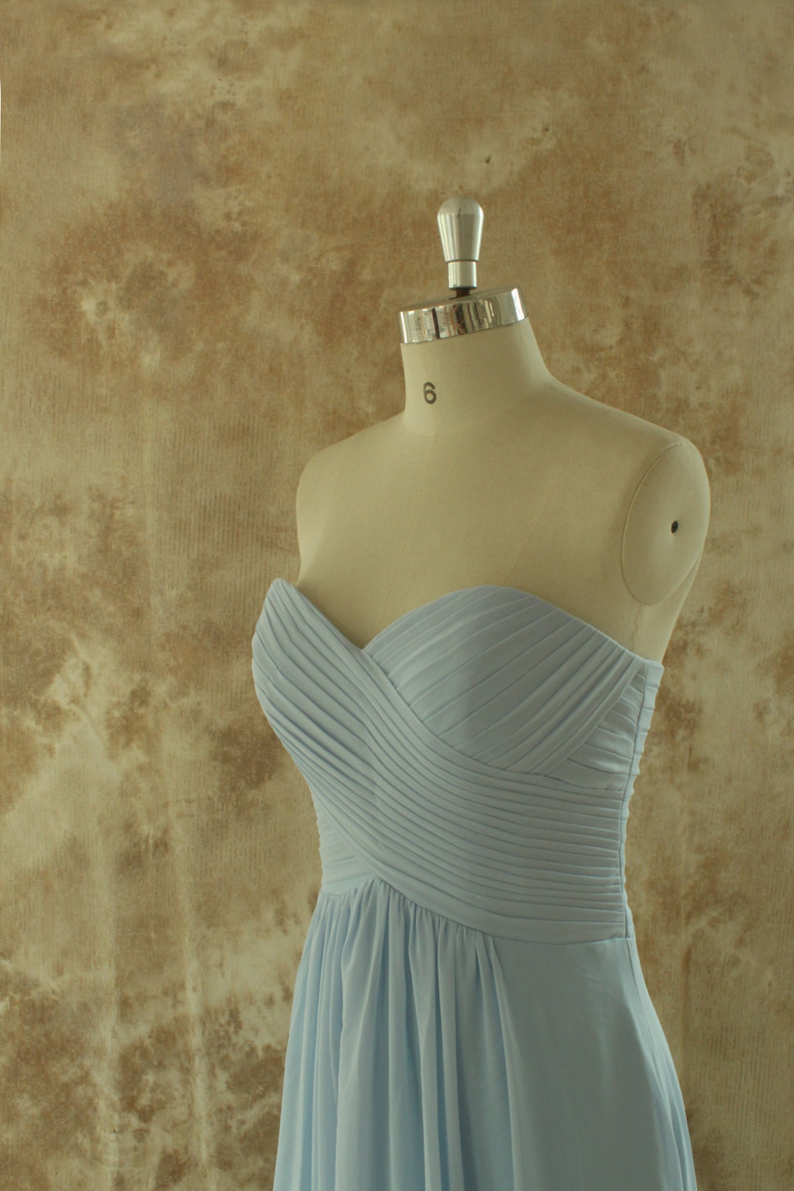 Simple Light Sky Blue Bridesmaid Dress Prom Etsy