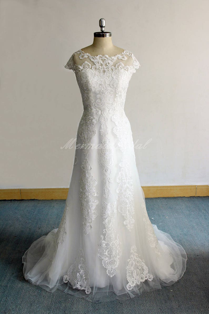 See Thru Wedding Dress