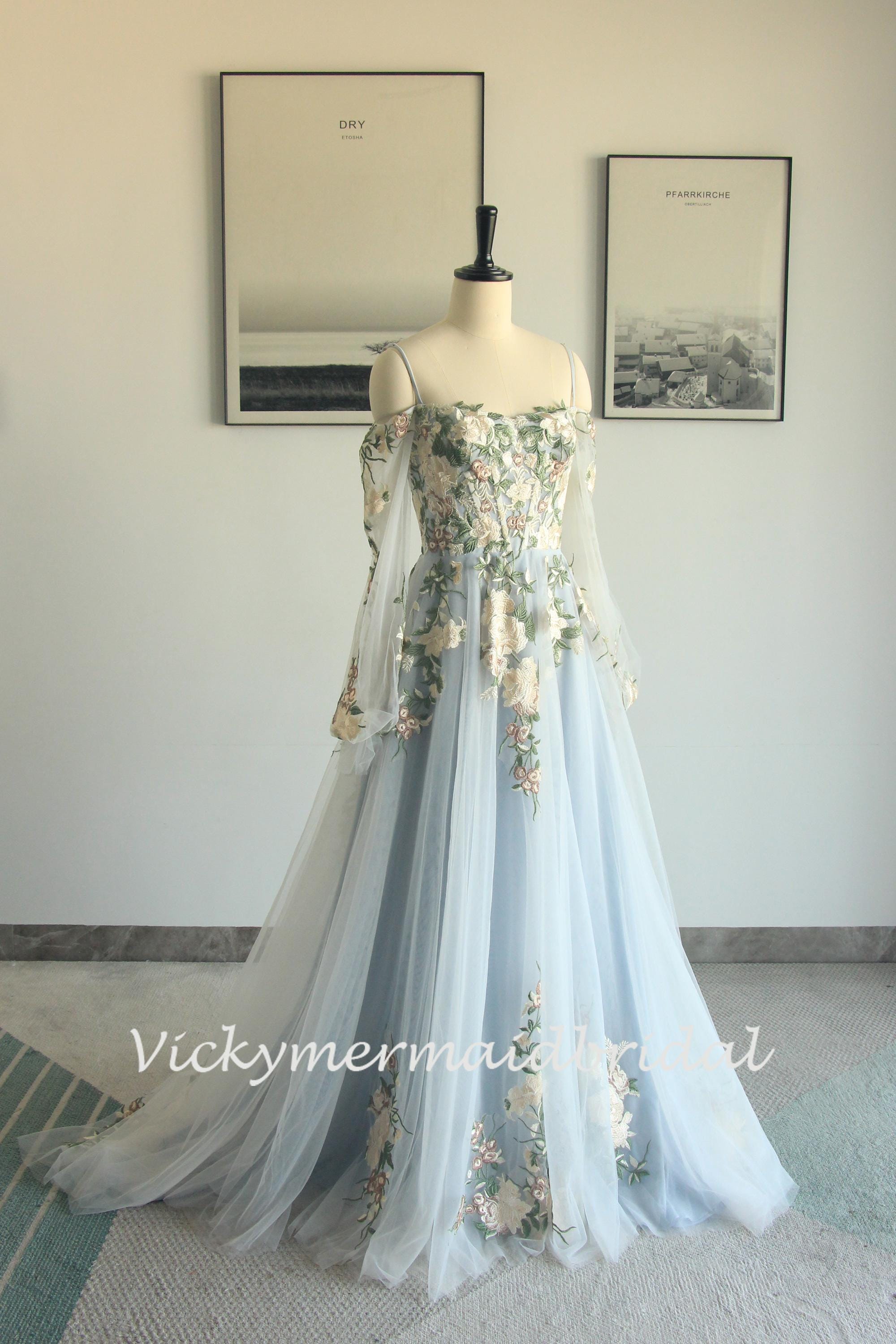 cream midi dress with sleeves White Bridal Corset Dress with Tulle Skirt White / XS main image 1