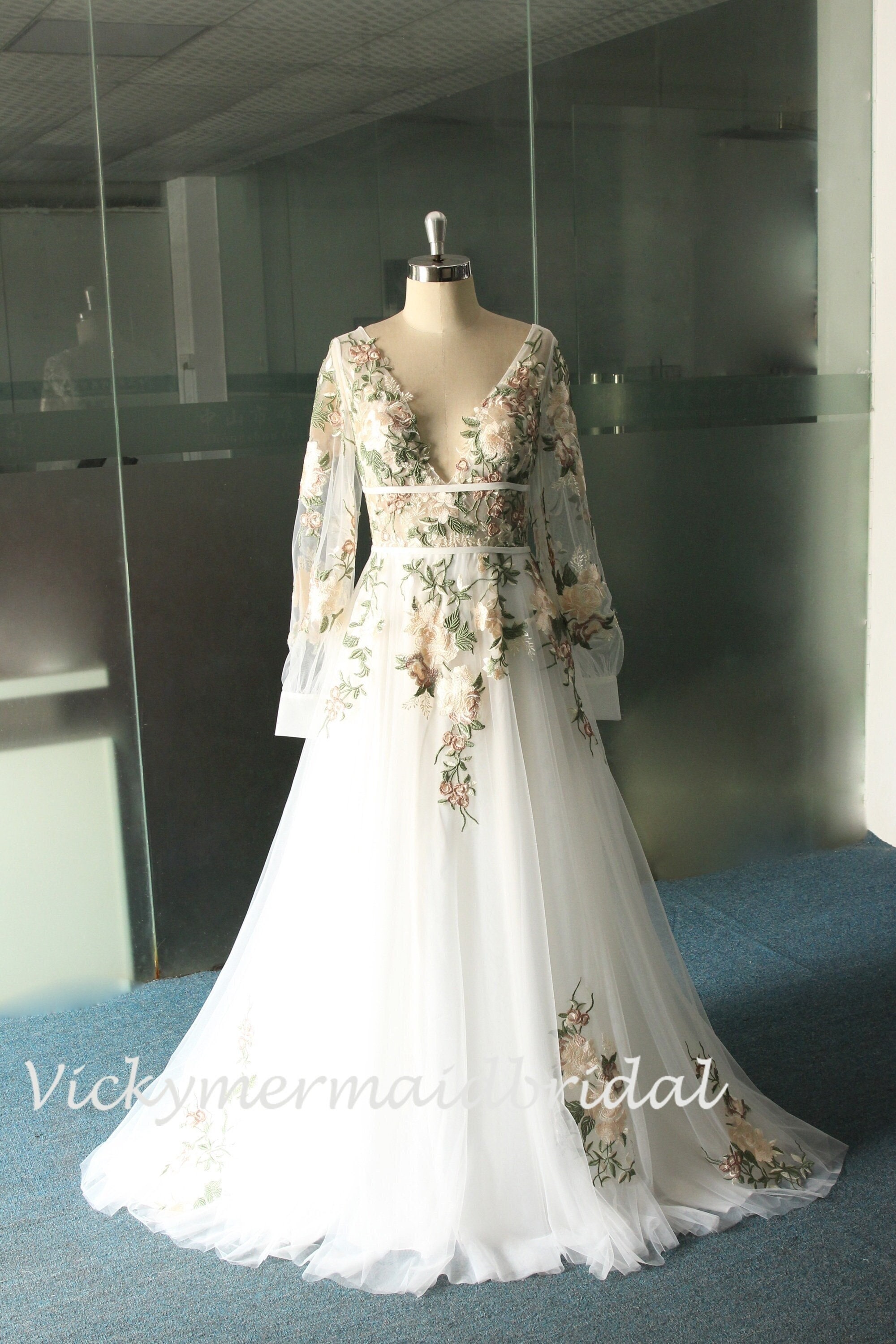 3d Leaf Wedding Dress Canada