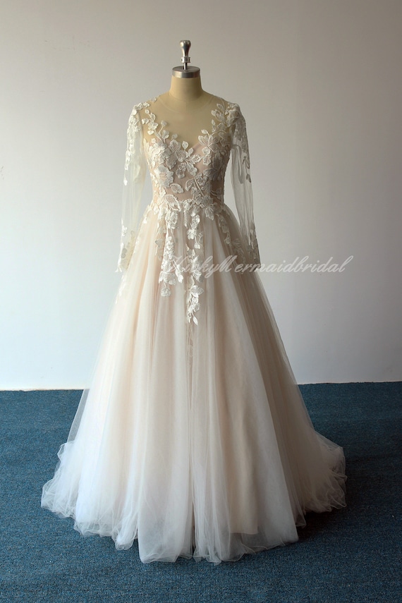 elegant boho wedding dress