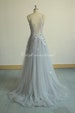 Unique aline Tulle Lace Wedding Dress, dusty blue bridal gown, boho Wedding dress, vintage lace wedding dress with Sweetheart Neckline 