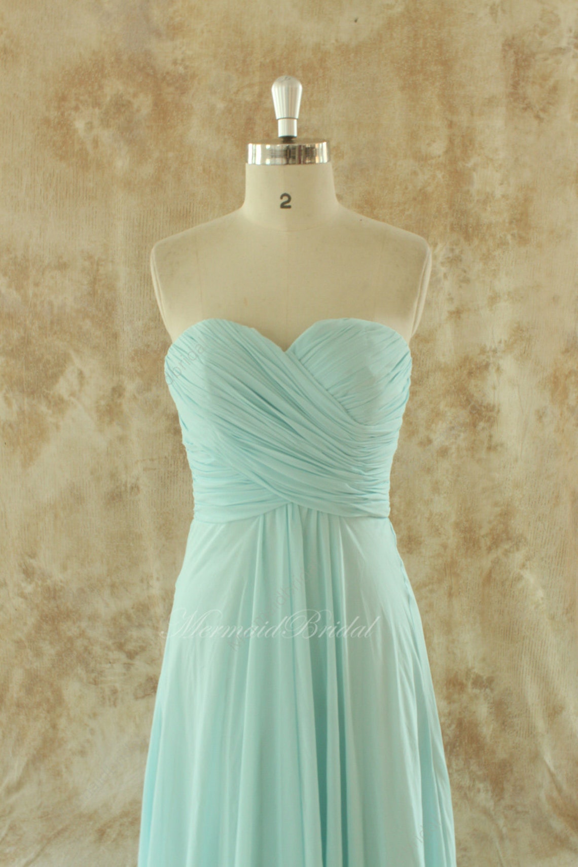 Simple Mint Blue Bridesmaid Dress Prom Gown With Sweetheart Etsy