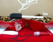 Christian Louboutin DIY red bottom soles custom blended paint for shoes