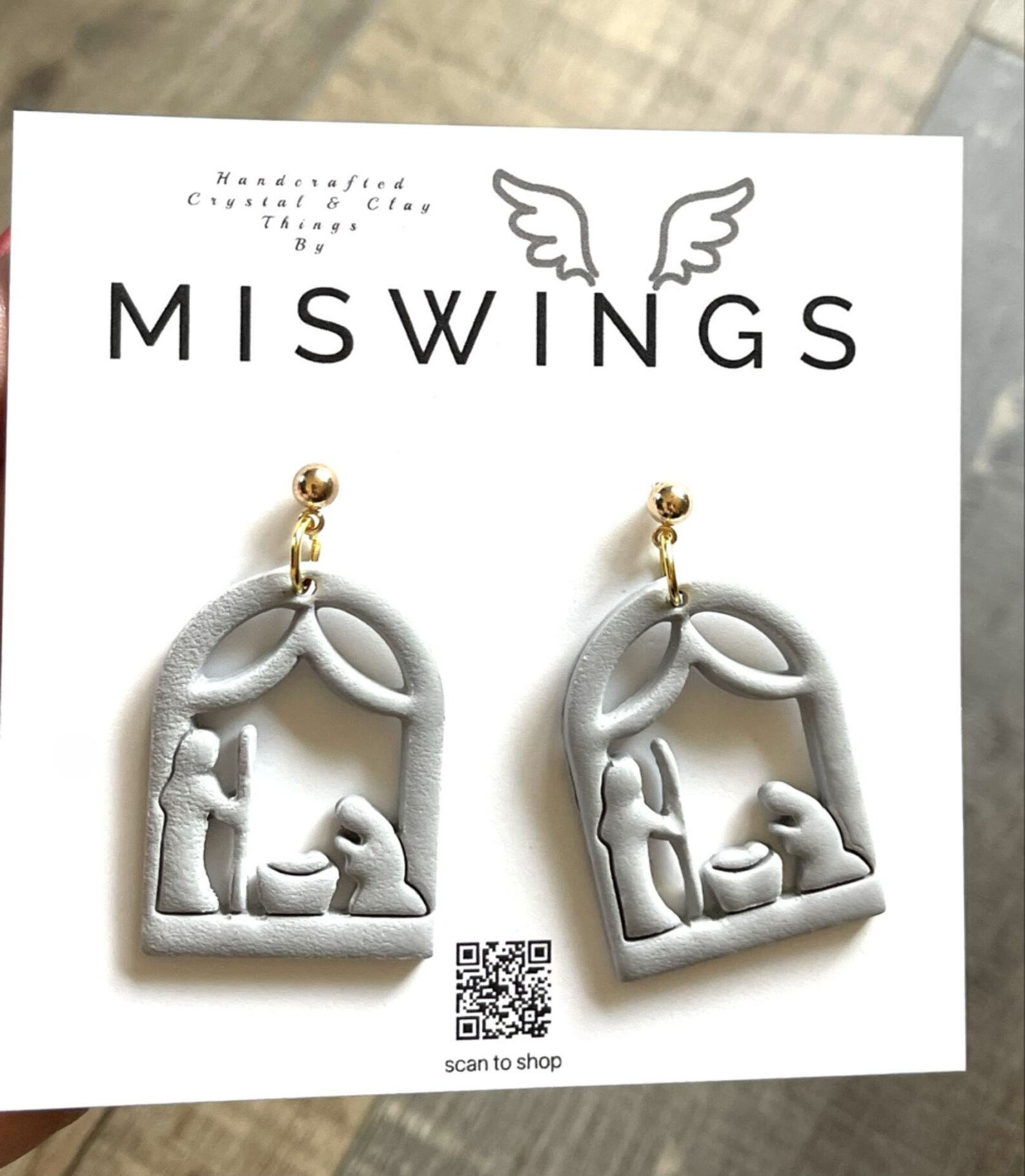 Nativity Scene Earrings Baby Jesus Christmas Earrings Etsy