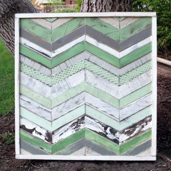 Rustic Decor, Rustic Home Decor, Wall Hanging Decor, Chevron Sign, Chevron Art, Chevron Decor, Trendy Wall Art, Reclaimed, Reclaimed Wood