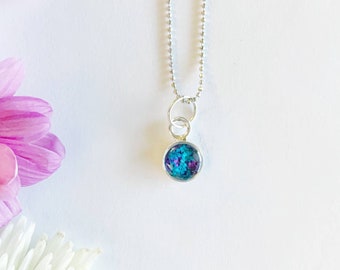 Real Flower Necklace / Circle Necklace / Pressed Flower Necklace / Floral Necklaces / Flower Child