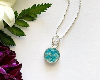 Real Flower Necklace / Circle Necklace / Pressed Flower Necklace / Floral Necklaces / Flower Child