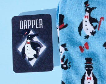Dapper Penguin Sokken+Pin Bundel