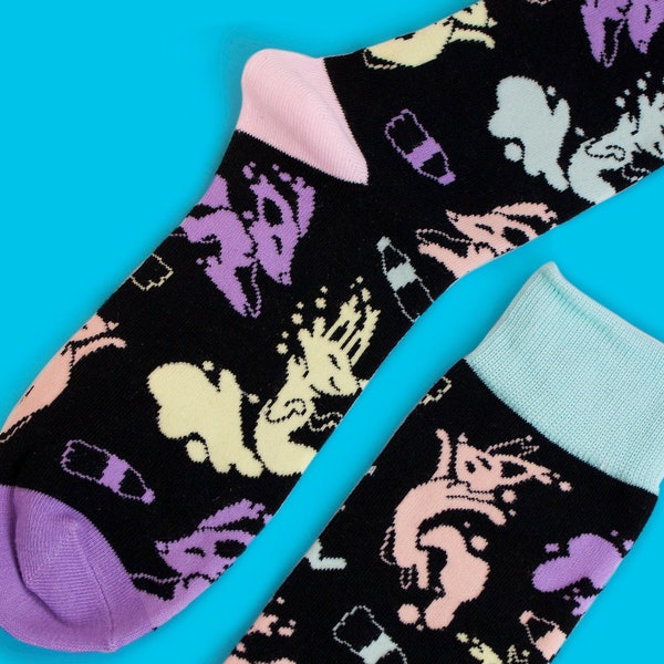 Fizzy Foxes Crew Socks