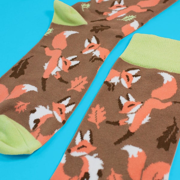 The Foxes are Dancing Crew Socks