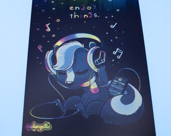 enjoy things. SMALL 4" x 6" Print