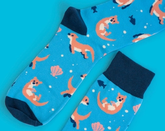 Otter Swim Crew Socks