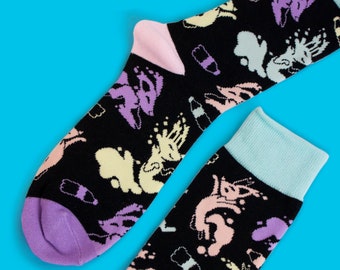 Fizzy Foxes Crew Socks