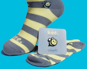 bee. Ankle Socks & Enamel Pin Bundle