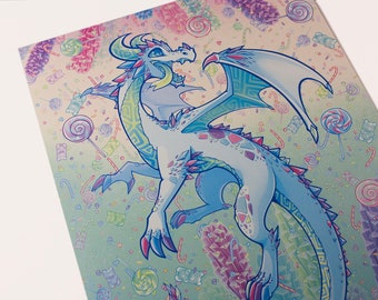 Candy Dragon 8.5&quot; x 11&quot; Print