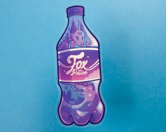 Fizzy Foxes Clear Sticker