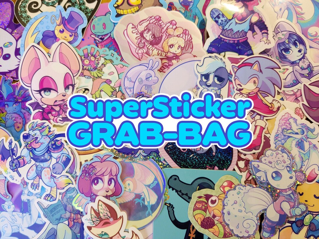 Super Sticker GRAB-BAG (3 Random Stickers) - Etsy