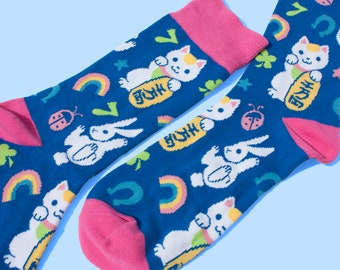 Feeling Lucky Crew Socks