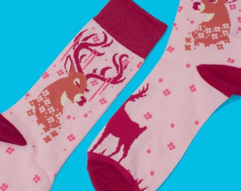 Deer to Me Crew Socks