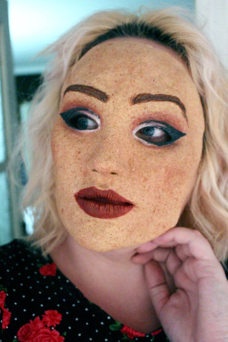 Máscara de Mujer Joven Versión 2 Máscara de Látex Realista Etsy