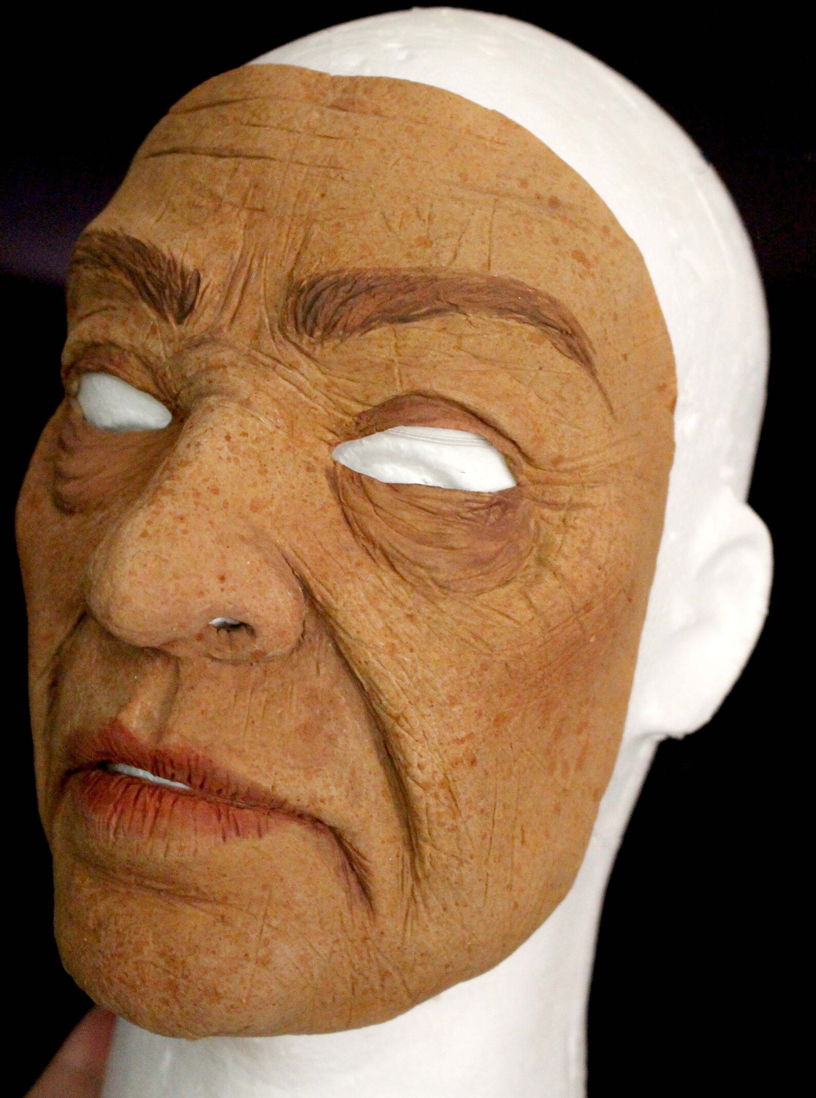 Old Person Mask Medium/Dark Realistic Mask Etsy
