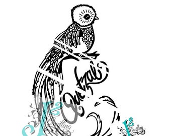 Quetzal - SVG / EPS / PNG - cut file
