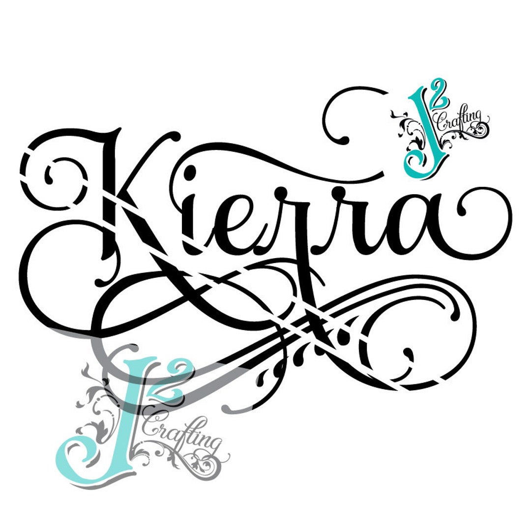 Kierra SVG / EPS / PNG Cut File - Etsy