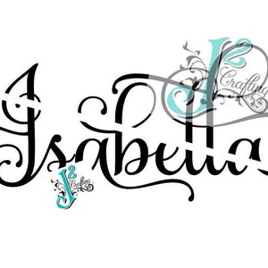 Isabella - SVG / EPS / PNG - cut file