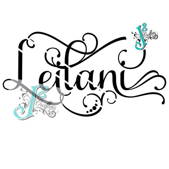 Leilani - SVG / EPS / PNG - Cut File - Etsy