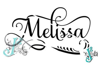Melissa - SVG / EPS / PNG - cut file