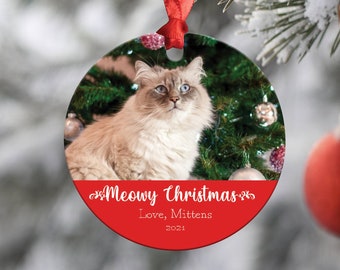 Cat Ornament - Christmas Ornament - Christmas Gift - First Cat Christmas - Cat Lover Gift - Personalized Cat Ornament