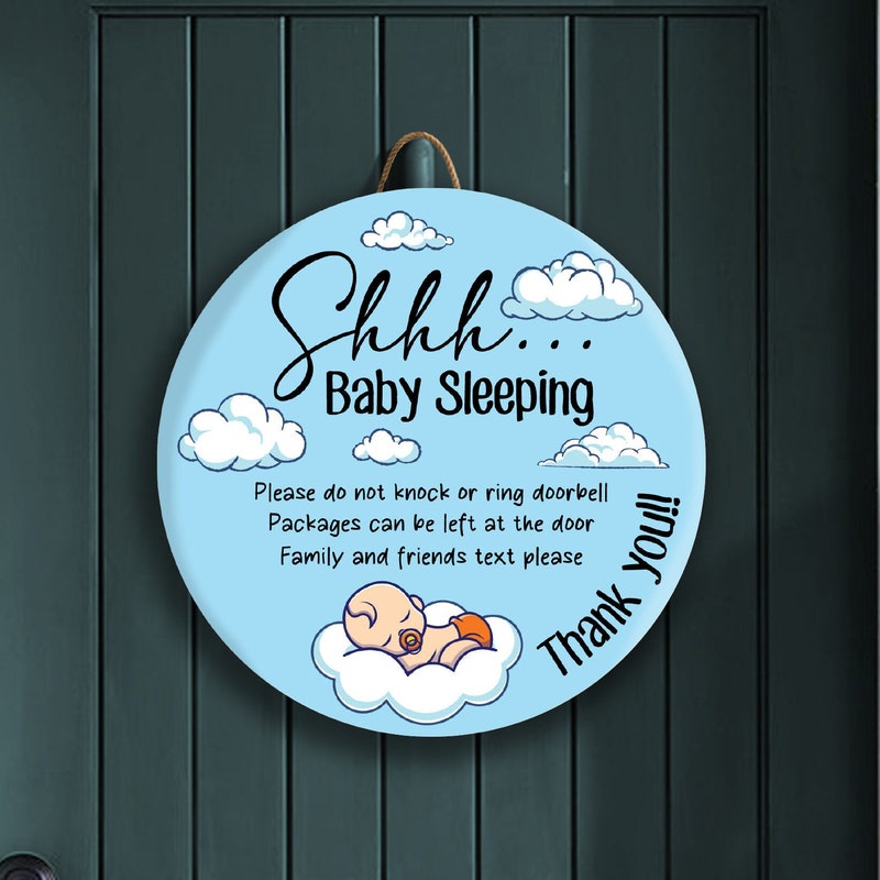 Baby Sleeping Sign - Etsy