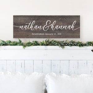 Custom Wood Sign, Personalized Family Name Sign, Last Name Pallet Sign, Wedding Gift, Home Wall Decor, Anniversary Gift, Personalized Gifts