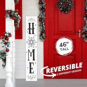 Winter Home Sign, Front Porch Sign, Christmas Porch Sign, Front Porch Decor, Welcome Porch Signs, Front Sign, Front Porch, Winter Decor