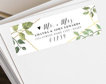wedding address labels etsy