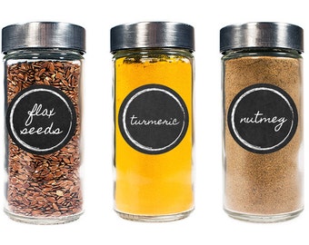 Spice Labels - Gourmet Spice Labels - Spice Jar Labels - Herb Labels - (30 count)