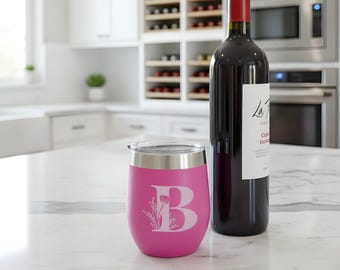 Personalized Name Wine Tumblers, Custom Logo Gifts