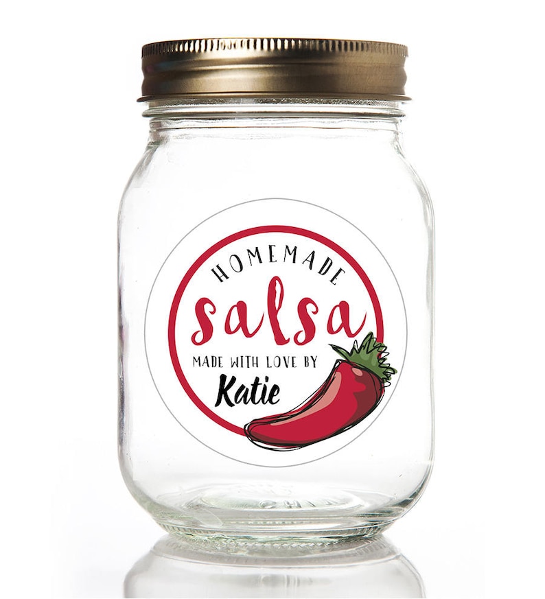 Canning Labels Salsa Jar Labels Homemade Labels Homemade Jar Labels Custom Stickers Mason Jar Labels Kitchen Labels Jar Labels image 1