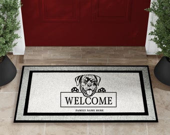 Rottweiler - Dog Welcome Mat - Dog Doormat - Pet Parent Gift - Welcome Mat - Personalized Doormat - Funny Doormat