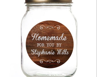Canning Labels - Jam Jar Labels - Homemade Jar Labels - Custom Stickers - Personalized Mason Jar Labels -Kitchen Labels -From The Kitchen Of