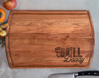 Grill Daddy, Father's Day Gift, BBQ Grilling Cutting Board, Birthday Gift For Him