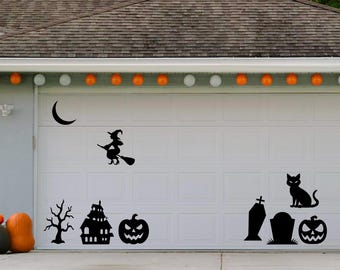 Magnetic Halloween Decorations, Scary Scene Spooky, Witch Magnet, Outdoor Magnets